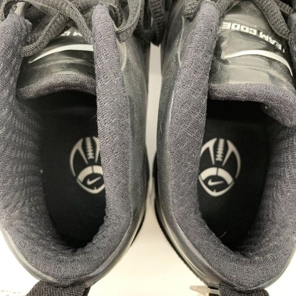 Rare Nike Football Sample Cleats NWOB Sz 9 Mixed Swoosh Colors Black 3120 Shoes - Picture 8 of 13